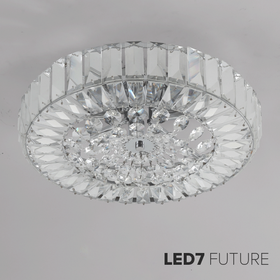 Loft Industry Modern - Small Tile Top Chandelier